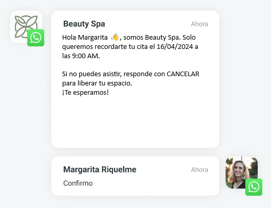 Recordatorios por WhatsApp